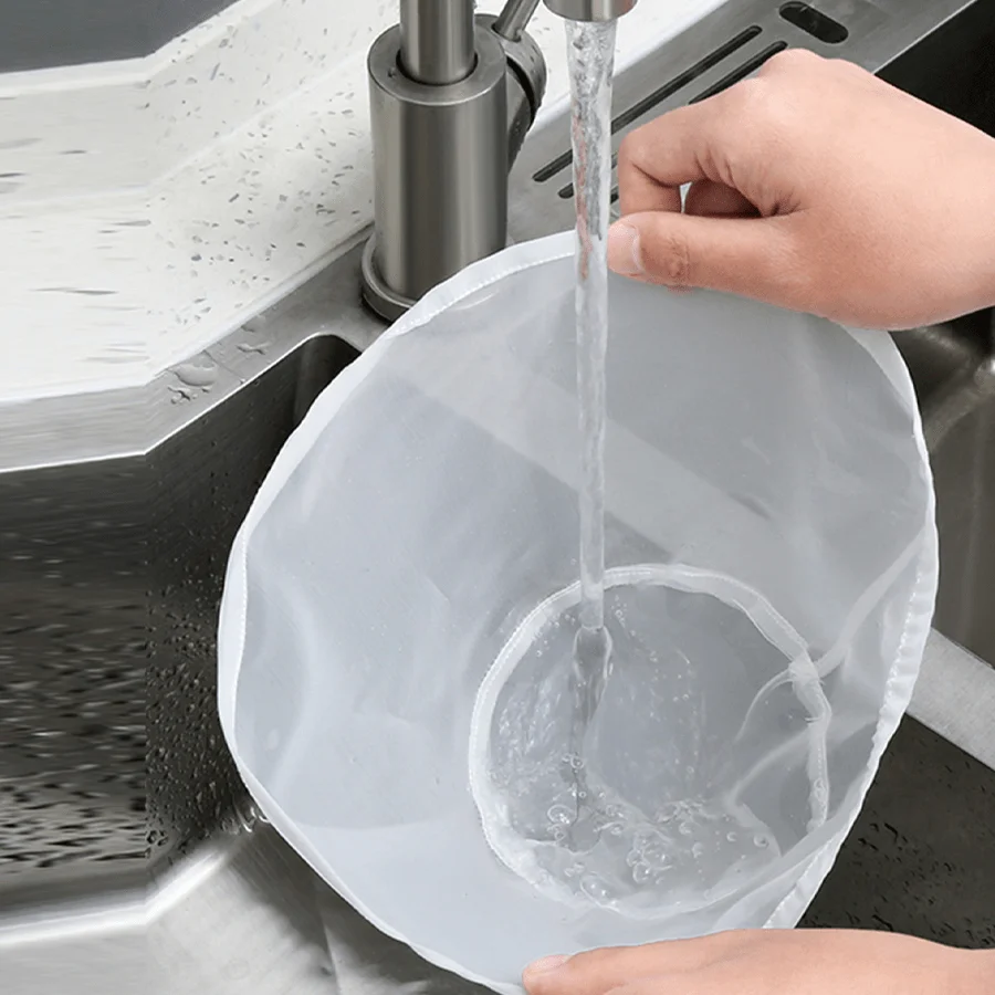 Bolsas reutilizables de tela para queso, colador de malla fina para yogur, jugo, café, bolsas filtrantes de gasa sin alimentos, accesorio de cocina