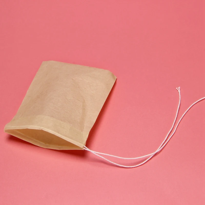 1200PCS Tea Filter Bags, Disposable Paper Tea Bag With Drawstring Safe Strong Penetration Unbleached Paper