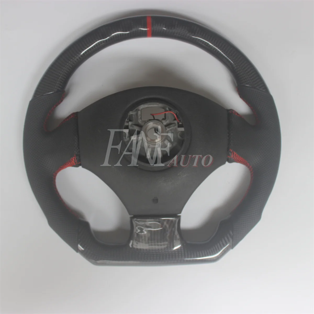 Replacement Real Carbon Fiber Steering Wheel with Leather for Peugeot 206 CC SW SD 207