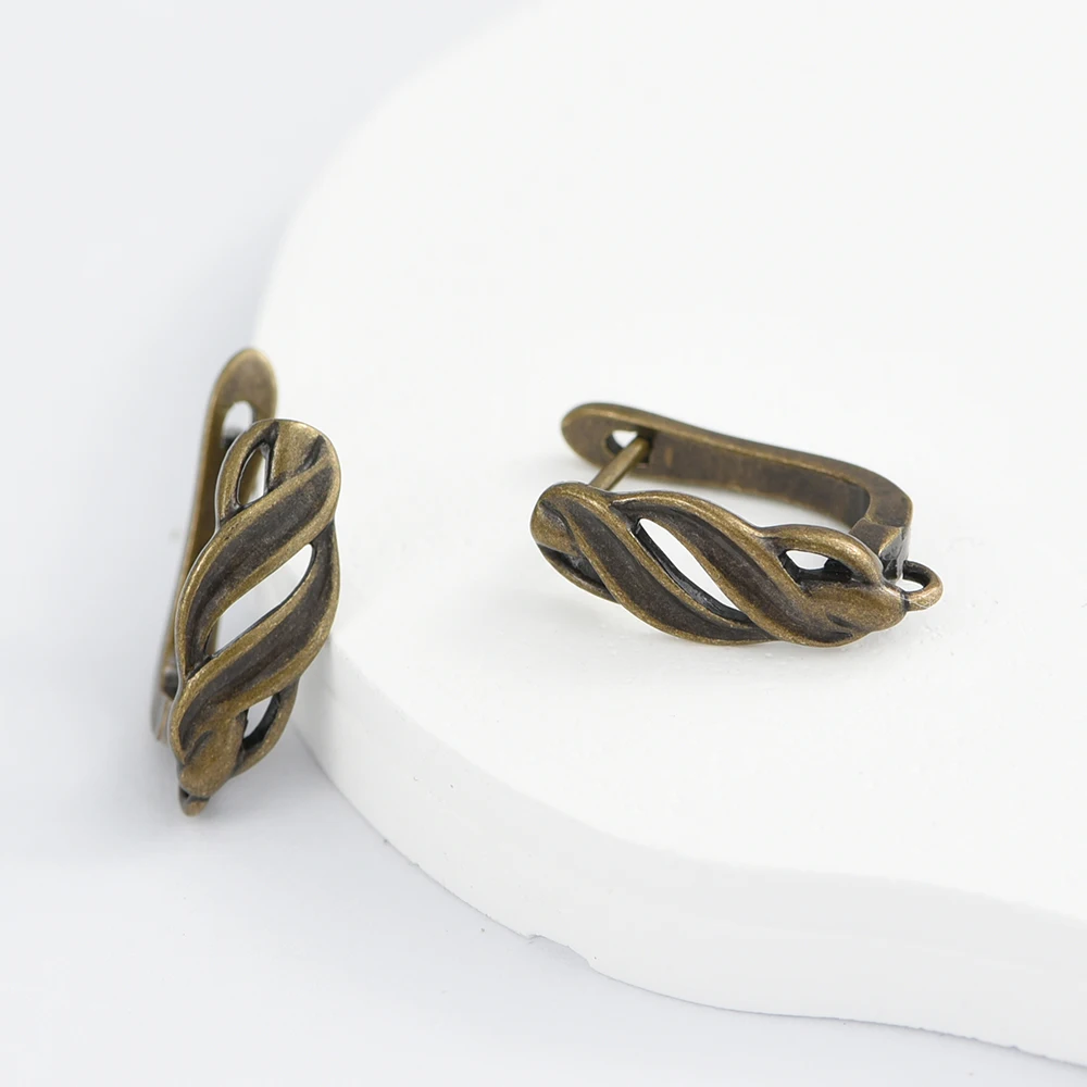 33 Stile YANASI NEU 1 Paar Antik-Bronze Ohrring-Haken für DIY Schmuckherstellung Zubehör Großhandel – Detail 13