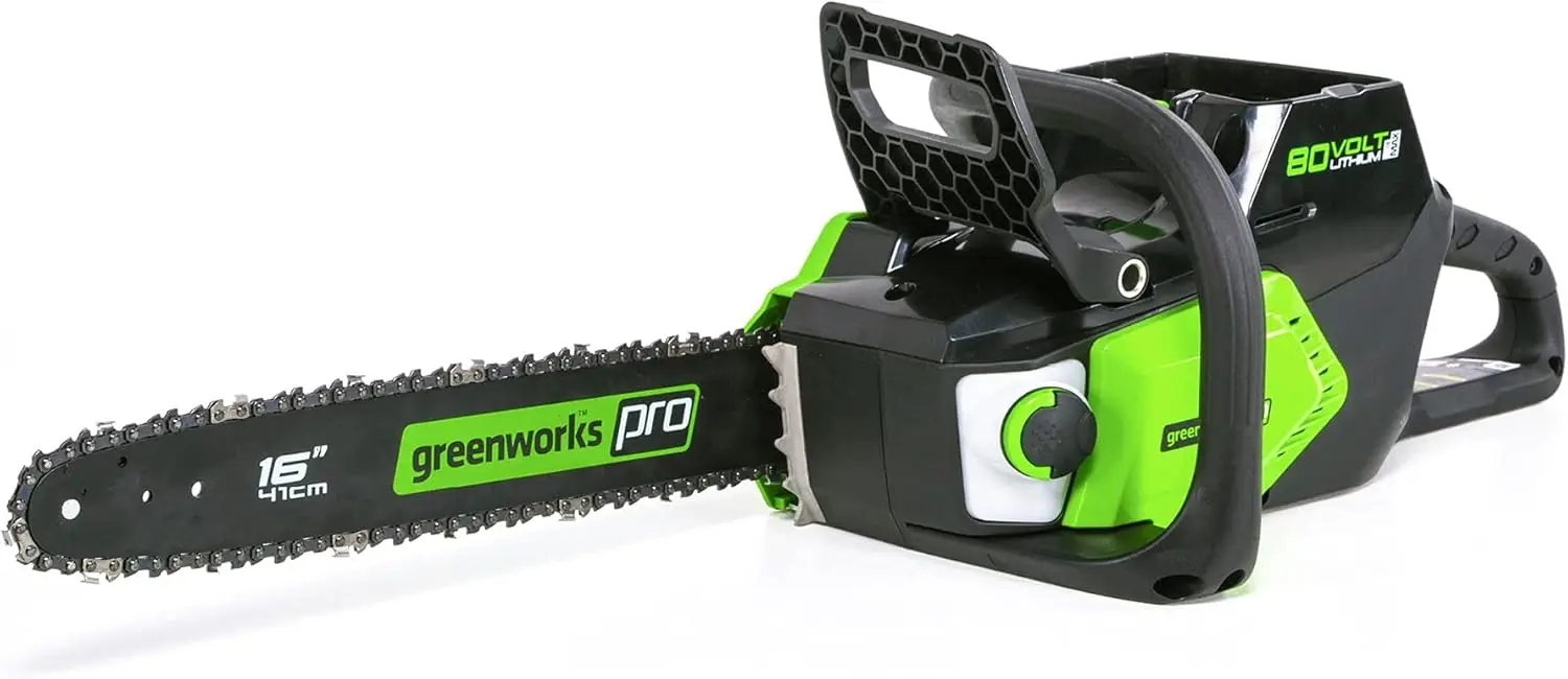 

80V 16"" Brushless Cordless Chainsaw (Great For Tree Felling, Limbing, Pruning, And Firewood / 75+ Compatible Tools), Tool Only