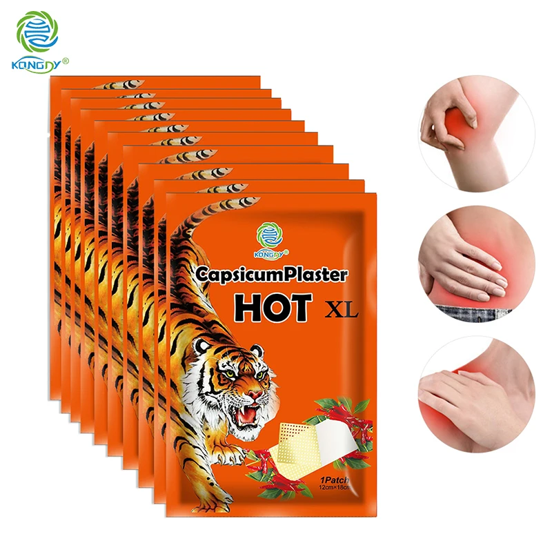 

KONGDY Capsicum Plaster 100 Bags Chinese Herb Pain Relief Sticker 12*18cm Tiger Pain Patch For VIP