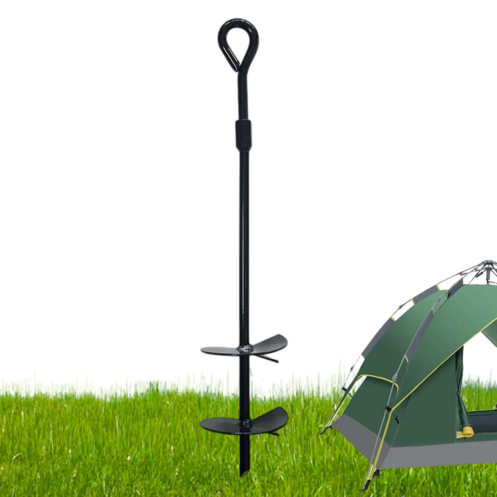 Estacas de Anclaje Resistentes, Púas Sólidas Antioxidantes para Suelo, Ganchos Duraderos para Anclaje en Exteriores para Instalación de Trampolines, Carpas, Cobertizos y Jardines