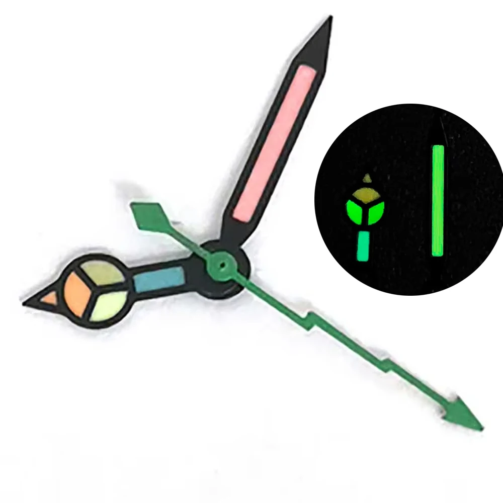 

Watch Hands Green Luminous Pointers NH35 Hands for NH35/NH36/4R/7S Movement Replacement 3Pins Needles Watch Modified Accessories