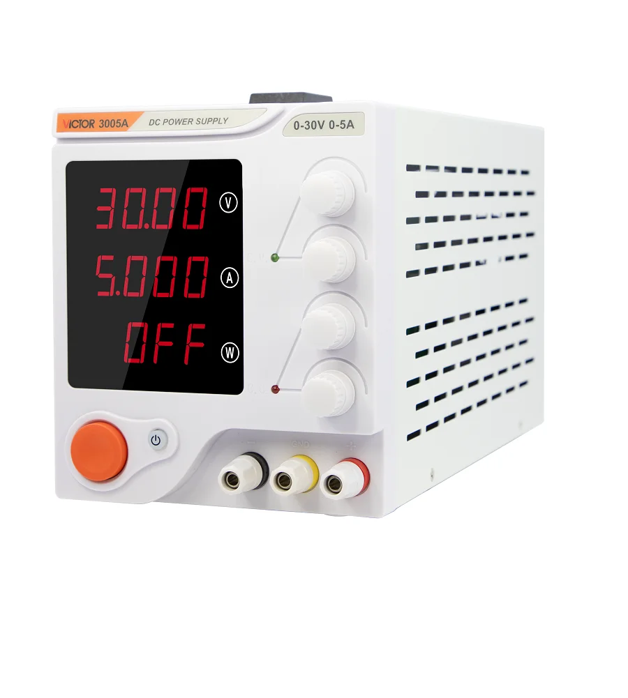

VICTOR 3005A Adjustable DC Power Supply 32V 5A with Preset Voltage Current Lock Function for Electronics