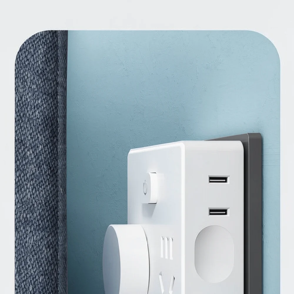 Portable Cube Power Strip Adapter Multi Socket Expander With Individual Switches For Travel Home Office Equipment