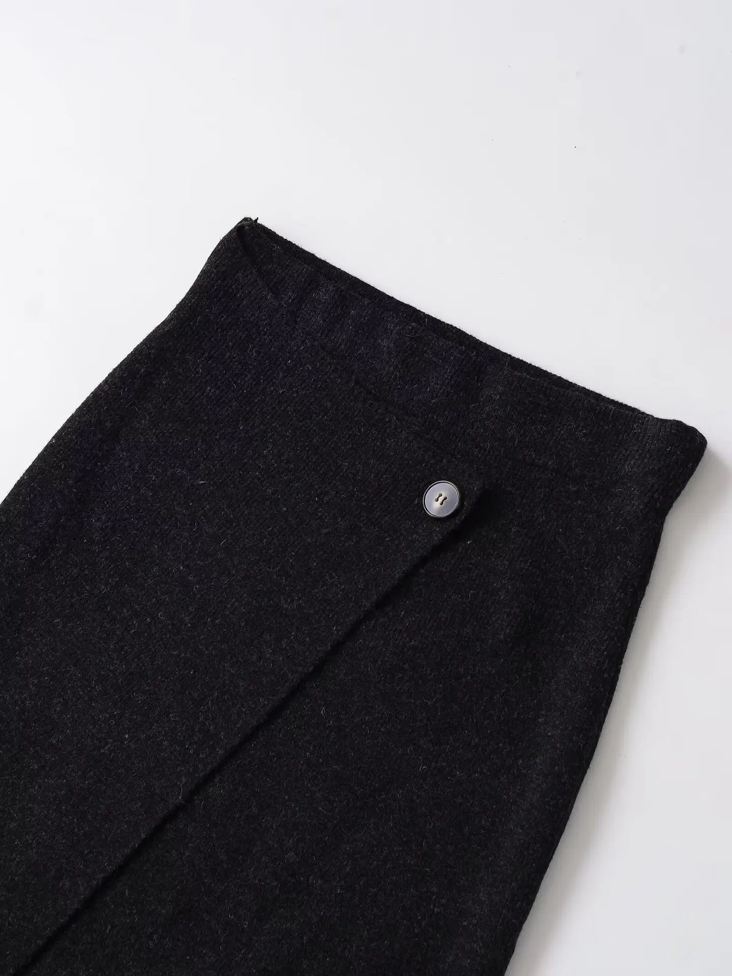 欧米風 2025 秋冬新作 スカート 通勤スタイル アシンメトリーヘム ニットロングスカート