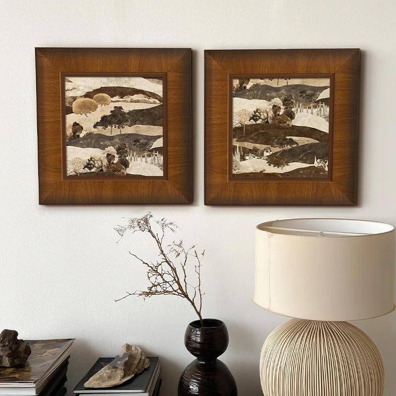 Vintage Living Room Decorative painting Elegant Niche Framed Decor High-Quality Picture frame and Decorative Picture Home Decor