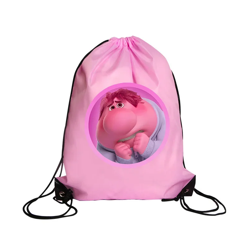 Inside Out 2 Drawstring Bag Anger Anxiety Joy Sadness Sport Backpack Disney Cartoon Storage Pouch Cute Swim Riding Pockets Gifts