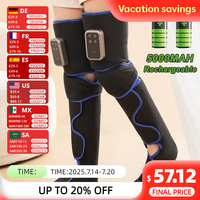 Wireless Air Compression Leg Massager Boots TypeC Rechargeable with Heating Function for Calf & Foot Pain Relief Muscle Recovery