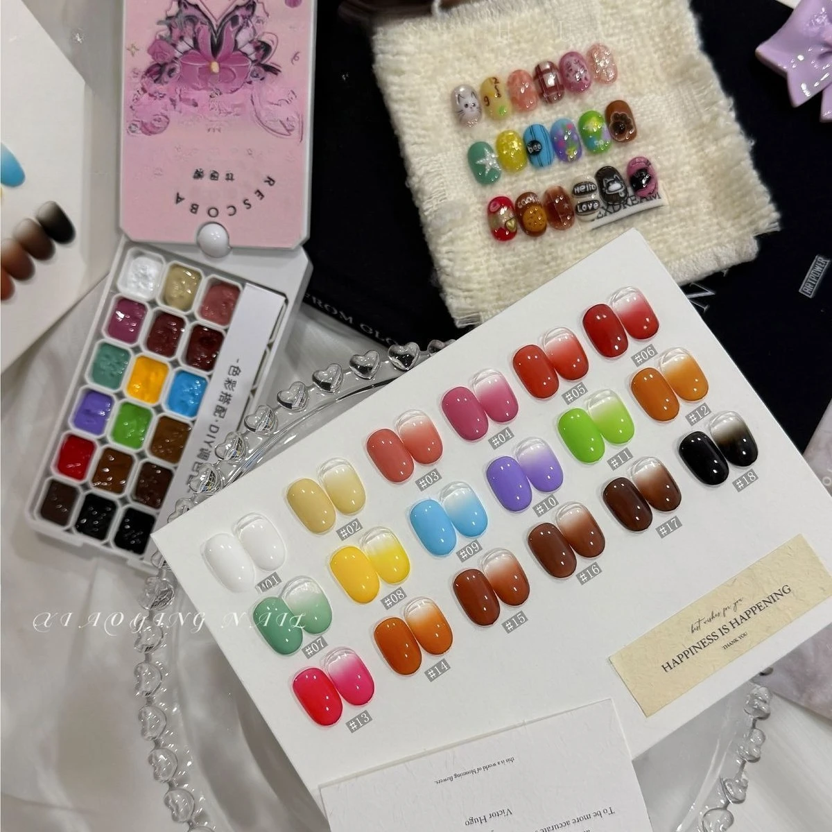 18 Kleuren Pat Schilderen Gel Nagel 4 In 1 Semi Permanente Losweken UV LED Nagels Gel Vernissen Gebruikt voor Gradiënt Stempelen Patroon