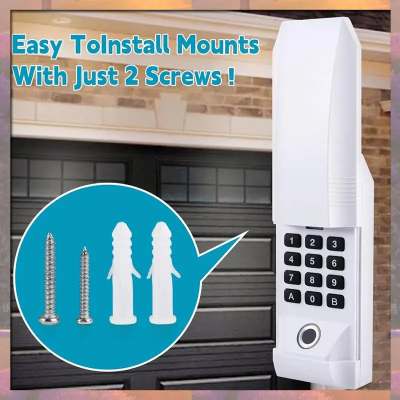 أعلى بيع 1 قطعة 877MAX بصمة باب المرآب لوحة المفاتيح الأبيض ABS لفتاحة حرفي ليفتماستر تشامبرلين