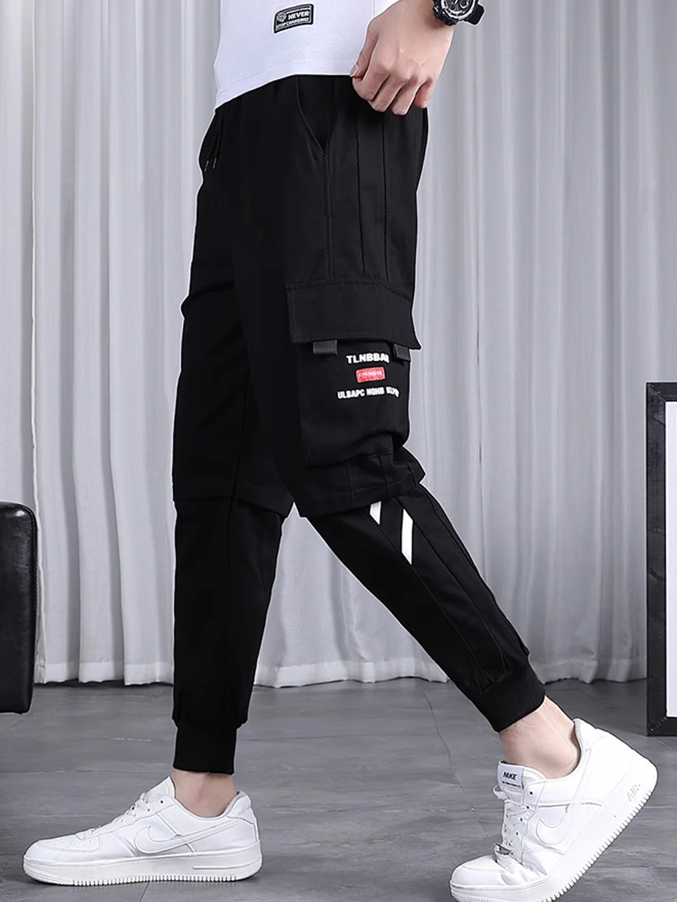 

Casual pants, work pants, men's summer thin design, functional straight leg wide leg men's casual pants, men's summer thin desig