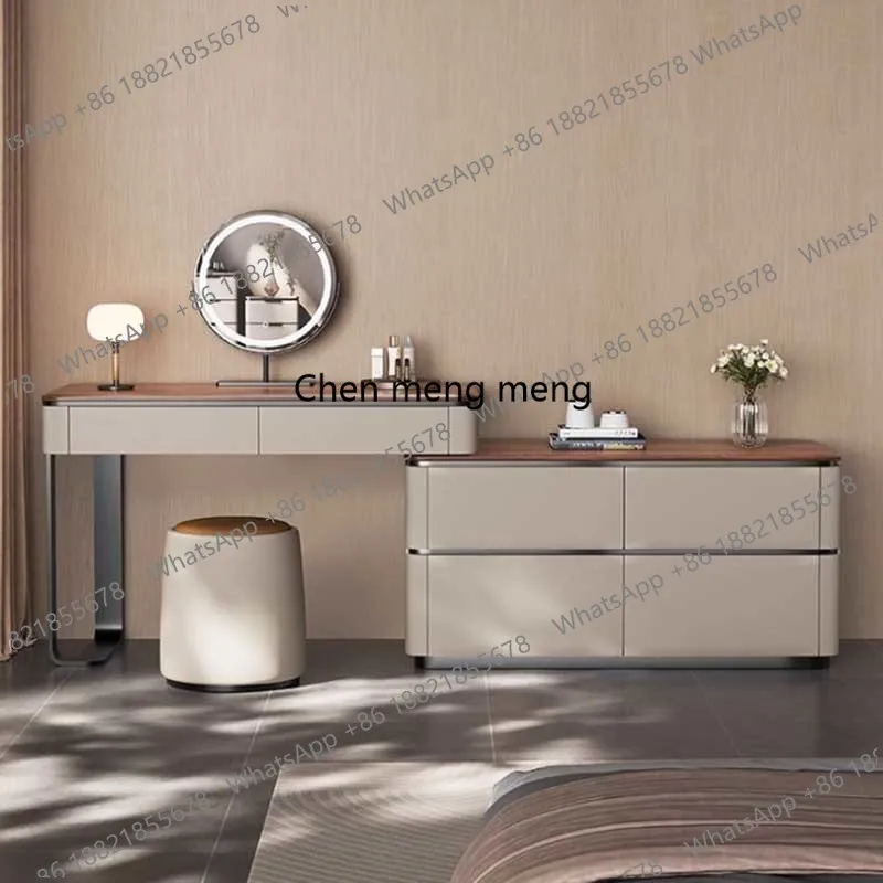 

Modern Bedroom Dresser Storage Cabinet Makeup Lights Vanity Desk Dressers Make Up Table Drawer Tocador De Maquillaje Furniture