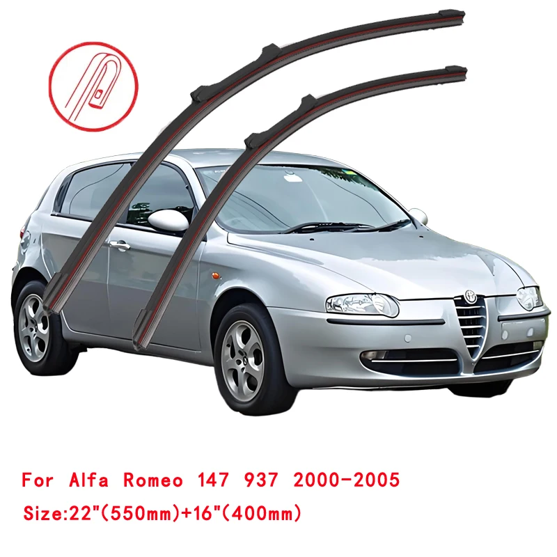 Voor Alfa Romeo 147 937 2000-2010 Auto Ruitenwisser Voorruit Borstels Wasmachine Accessoires Venster Vervangende Onderdelen