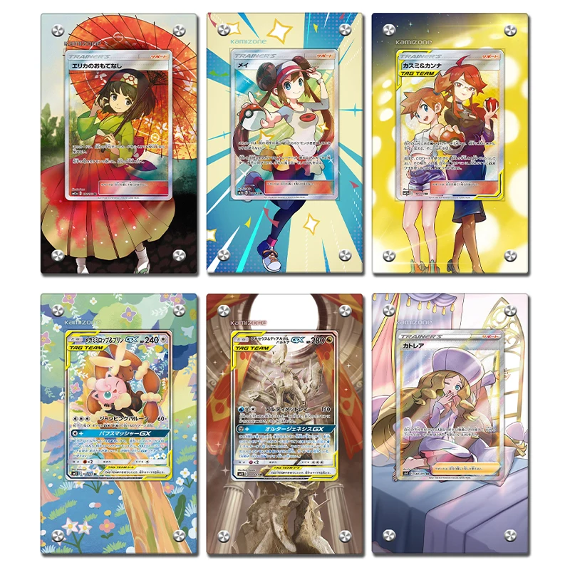 Pokemon Ptcg versione giapponese Trainer Collector Card Display Hd Stand espositore in acrilico in piedi non Include carte