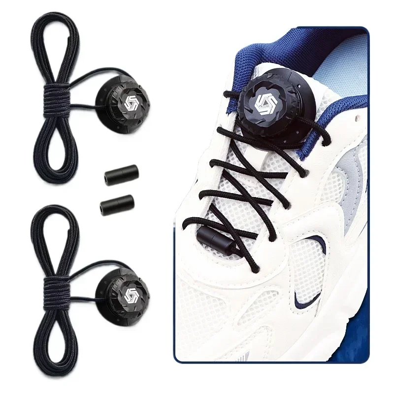 Swivel Buckle Laces Automatic Shoelaces no tie shoelaces unisex Sneakers Shoelace adult child Shoe Accessories Install simple
