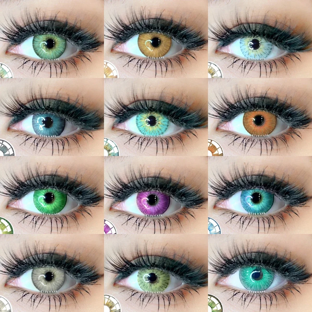 Eyeshare 1 Paar Halloween Lenzen Kleur Contactlenzen Cosplay Blauwe Contactlenzen Voor Mode Party Lens Groene Contactlens