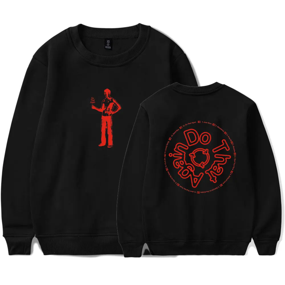 Malcolm Todd Thumbs Up Crew Neck Pullover Sweatshirt Unisex Graphic Print Casual Top for Workout Daily Lounging
