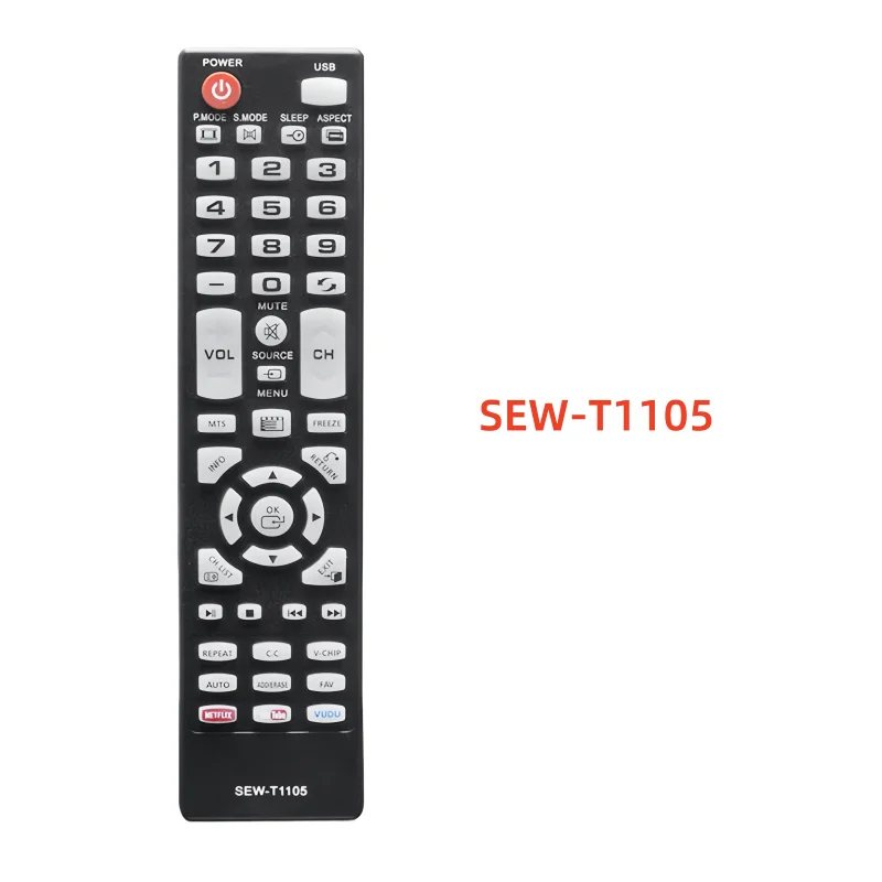 Infrared HD 4K Smart TV Remote Control Compatible with SEW-T1105