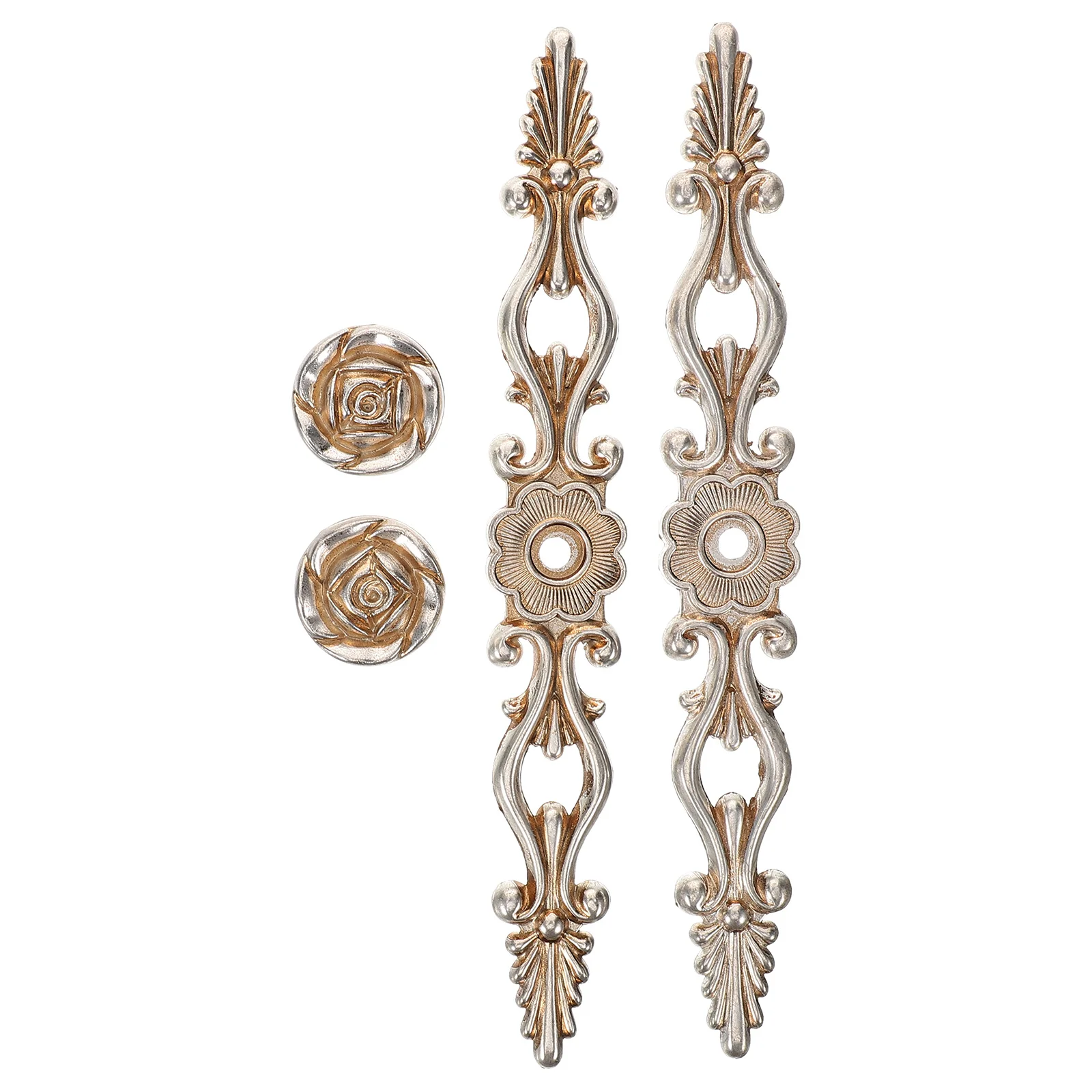 

1Pair Rose Flower Wardrobe Handle Zinc Alloy Durable Cabinet Drawer Pull for Kitchen Cupboard Door Furniture Accessories