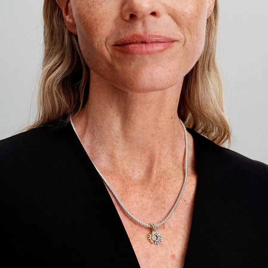 الأصلي سحر 925 الفضة الشمس والقمر سحر الخرز يناسب 3 مللي متر الأصلي سوار ل قلادة النساء Diy بها بنفسك مجوهرات هدايا Hot البيع