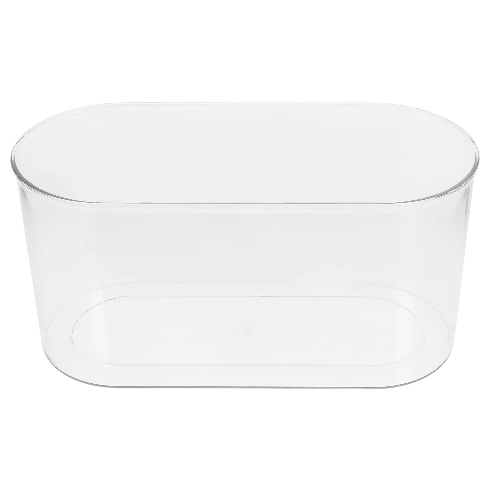 

12 Inch Oval Aquarium Transparent Landscape Tank Clear Shatterproof Desktop Fish Bowl For Office Home Bookshelf Small Betta