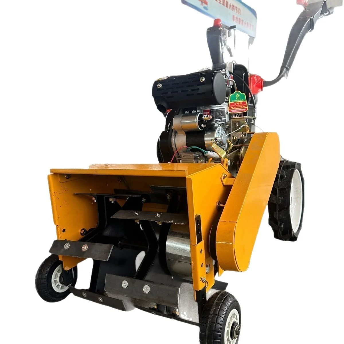 

Four-wheel Drive New Model diesel Multifunctional Micro-tiller Small Weeding Hoeing Machine Rotary Orchards Soil Loosening