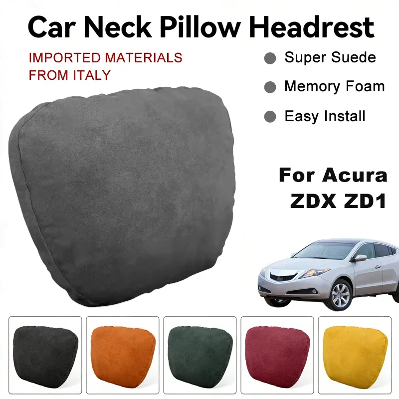 

Italy Suede Car Neck Rest Pillow For Acura ZDX ZD1 Seat Head Neck Support Cushion Auto Interior Accessories