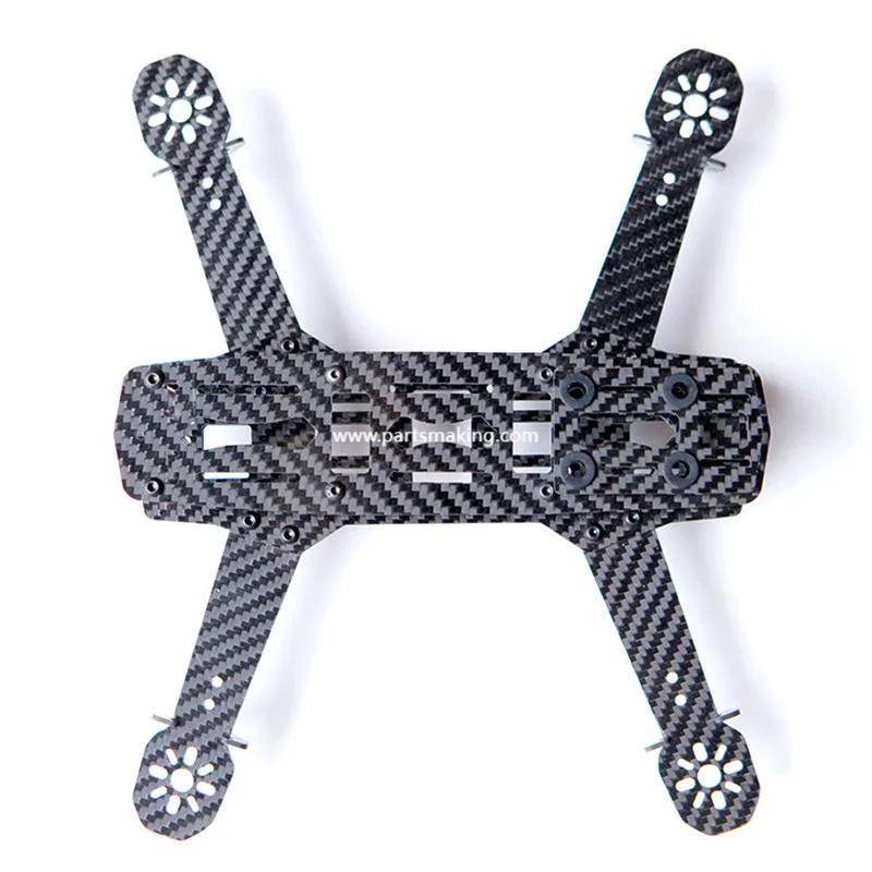 Изготовленный на заказ пропеллер для дрона из углеродного волокна, обслуживание с ЧПУ, поддержка 3D-файлов