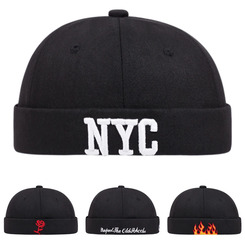 2026 Fashion New Landlord Hat Flame Rose Letter Embroidered Guapi Hat Outdoor Daily Leisure Decorative Hat Unisex Borderless Hat