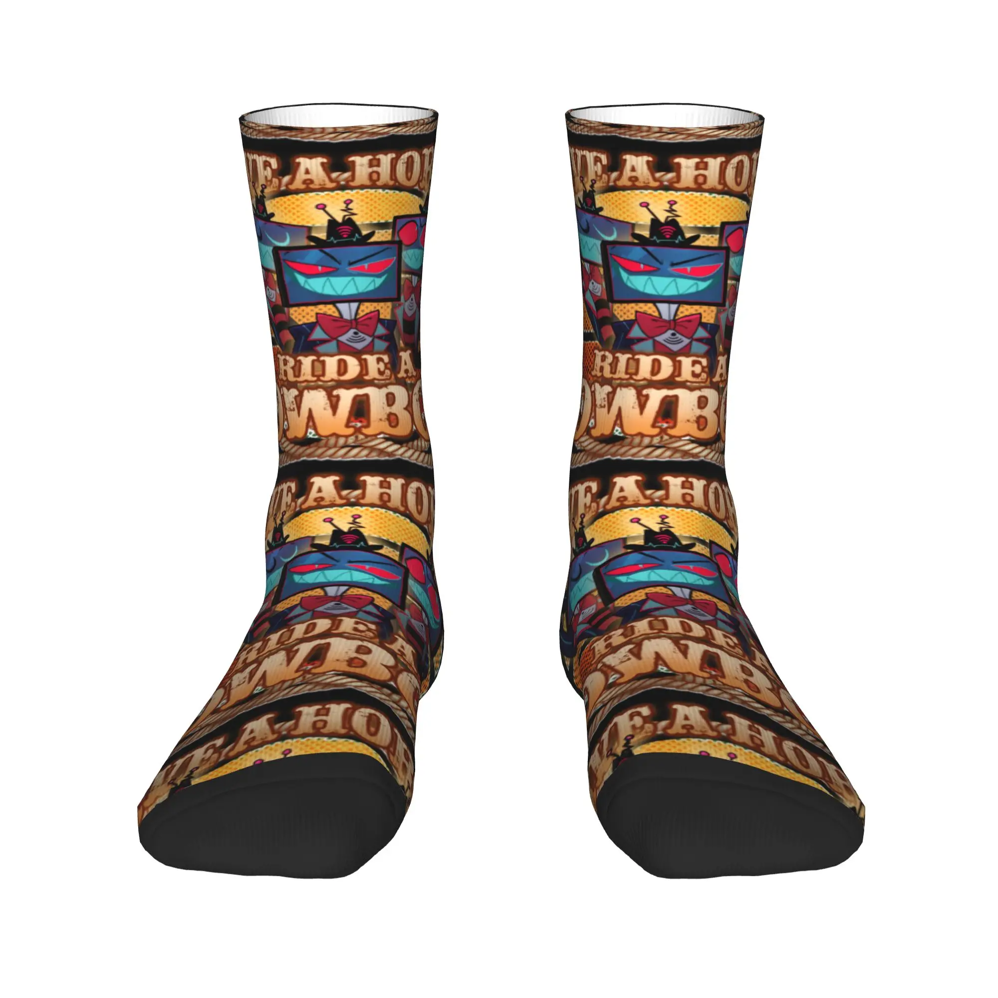 

Hazbins Anime Animation Hotel Vox Dress Socks Men's Women's Warm Spring Summer Autumn Winter Crew Socks
