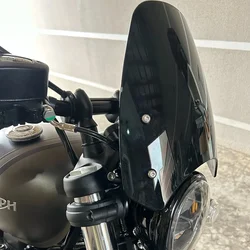 Motorcycle Windshield Windscreen Classic Flyscreen Wind Deflector For Triumph Bobber 1200 2019 Bonneville Speedmaster Screen New