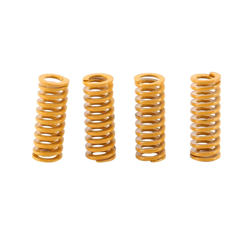 Hot 8Mm Od 20Mm Long Light Load Compression Mould Die Spring Yellow Compression Mould Die Spring For The Ender 3S Bed 20Pcs