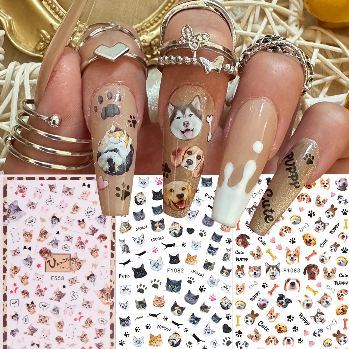 Frühlings- und Sommerblumen-Schmetterlings-Nagelsticker, einfach anzubringen für die Nageldekoration, zum Selbergestalten, als Geschenk, für Partys und zur Gestaltung von Make-up für Hochzeiten. – Detail 19