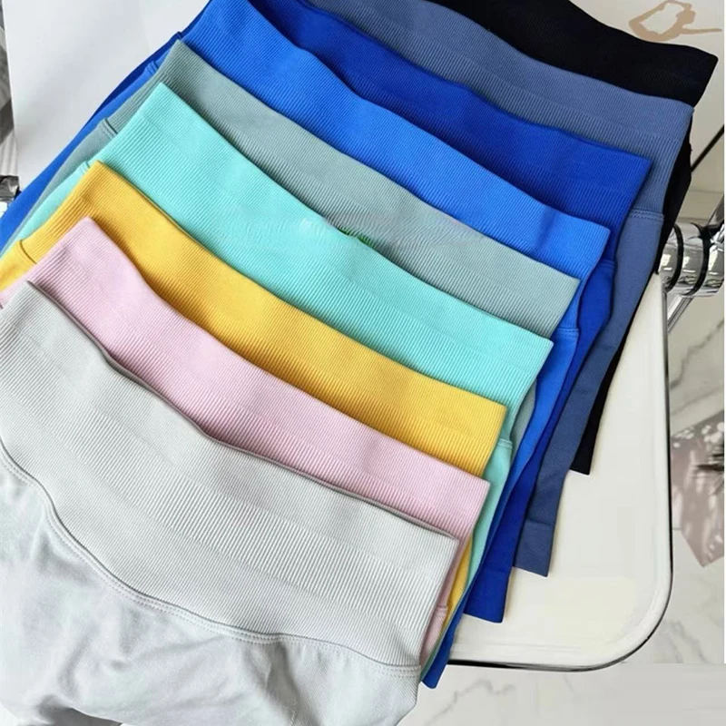 

Women's High-Waisted Yoga Sports Shorts Summer Stretch Hip-Lifting Abdominal-Tightening Fitness Three-Part Shorts