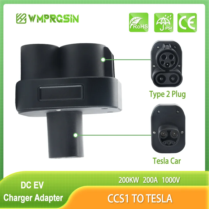 

250A CCS1 to Tesla EV Adapter Convertor Charging Station 250KW COMBO CCS 1 Charger Converter Adaptor for Model 3/X/Y/S