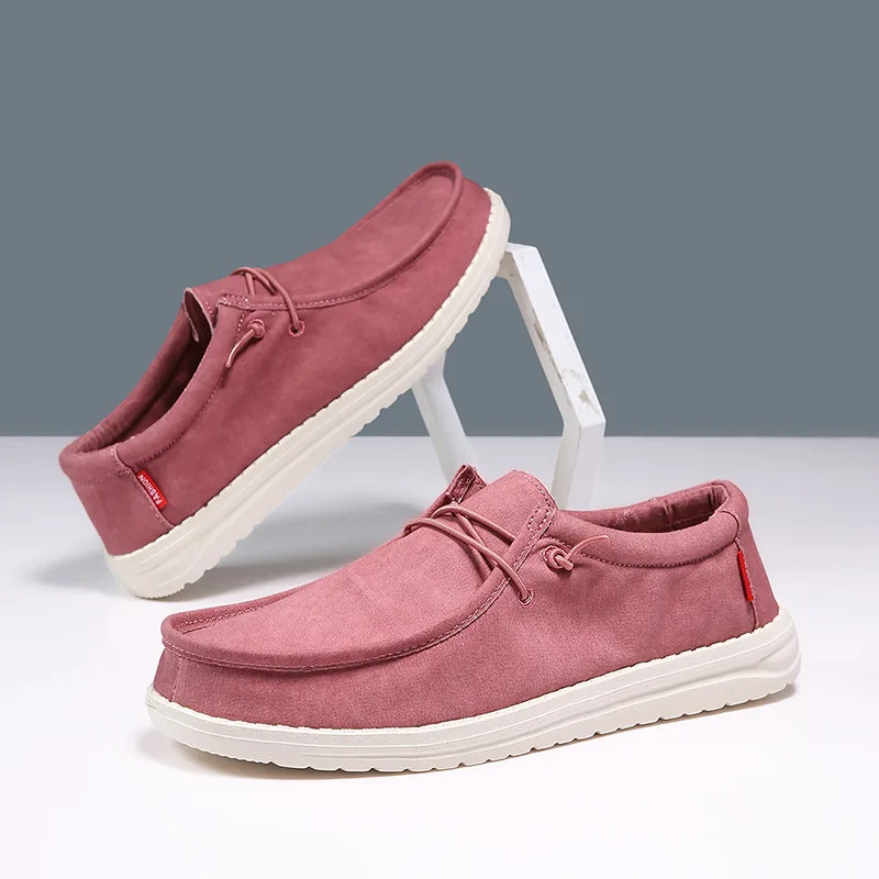 

Лидер продаж, парусиновые мужские лоферы, большие размеры 47, легкие топсайдеры, мужские повседневные тканевые туфли, удобная женская обувь на плоской подошве, chaussure hommes