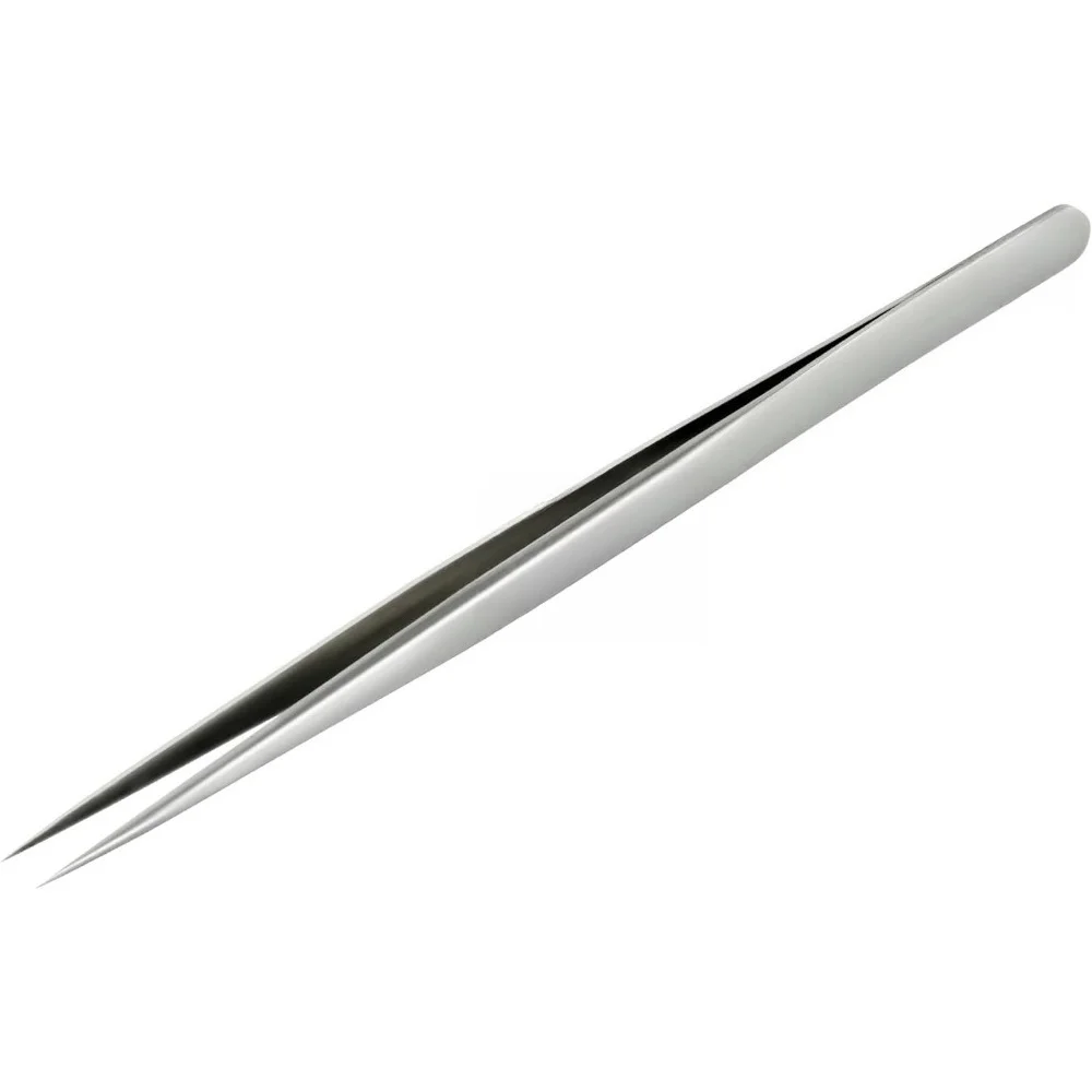 Precision Tweezers Stainless Steel Pointed Tip for Electronics Soldering Jewelry Making Craft Laboratory Use