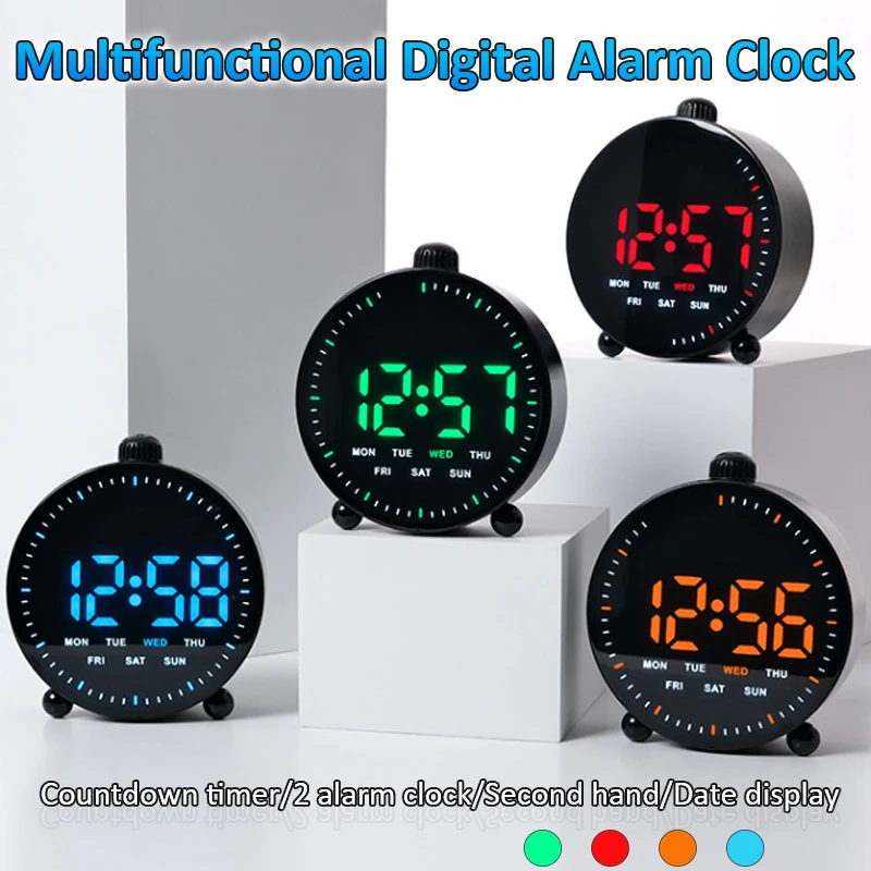 Led Alarm Clock Wit…