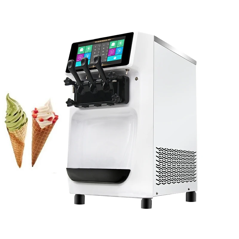 Ice Cream Making Machine Fully Automatic Home Soft Ice Cream Vending Machine Commercial Pre Cooling Yogurt Maker