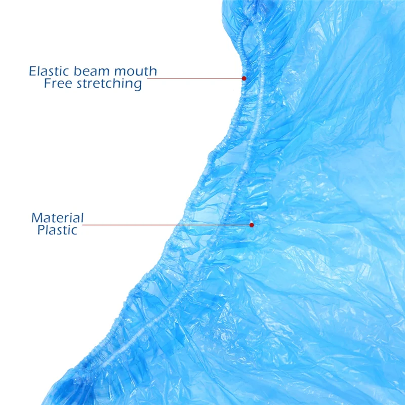 AS96-Cubiertas de zapatos desechables antideslizantes gruesas, cubrezapatos impermeables, cubierta de bota reutilizable a prueba de polvo, dispensación 4,5G
