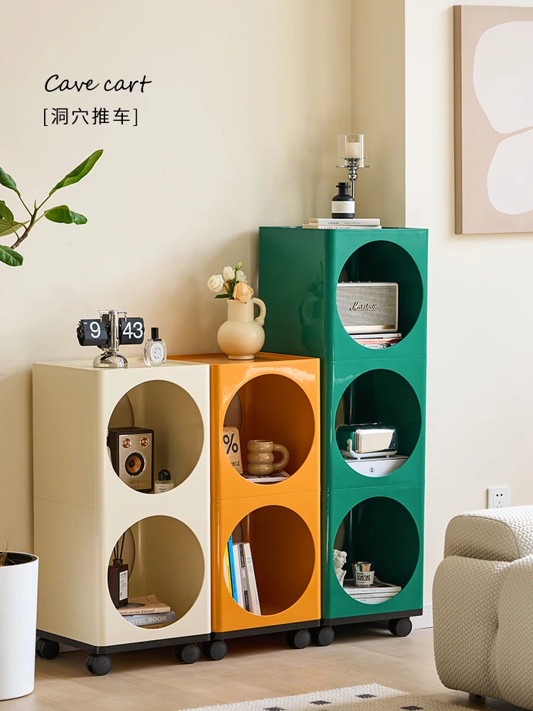 Cave Cart Thickened Abs Storage Rack Storage Cabinet Multi-Layer Bedside Cabinet Bedside Table Living Room Sofa Side Table