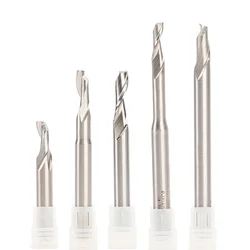 3PC Single One Flute HSS Aluminium End Milling Cutter CNC Bit 3mm-10mm Mills Engraving Tools Aluminum Door and Window Machinery