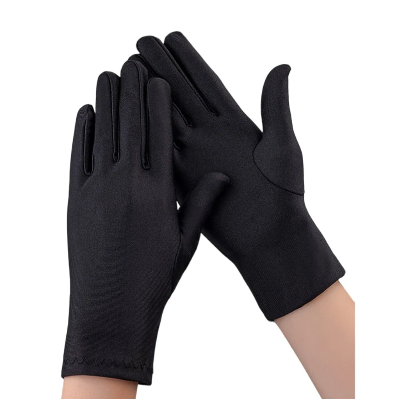 Gants d'exposition luxueux, 1 paire, mitaines douces confortables, résistants aux rayures, pour vitrines bijoux, vente