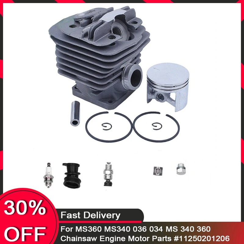 

48mm Cylinder Piston Kit for MS360 MS340 036 034 MS 340 360 Chainsaw Engine Motor Parts #11250201206