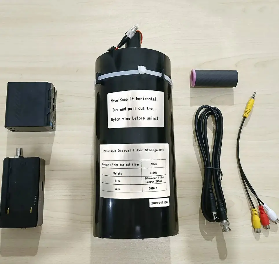 

RC FPV Drone Ultra Light Fiber Optic Cable 3KM/5KM/10KM/20KM FC/UPC Controlled Fiber Core Optic Wire Max 120km/h Coil Out Speed