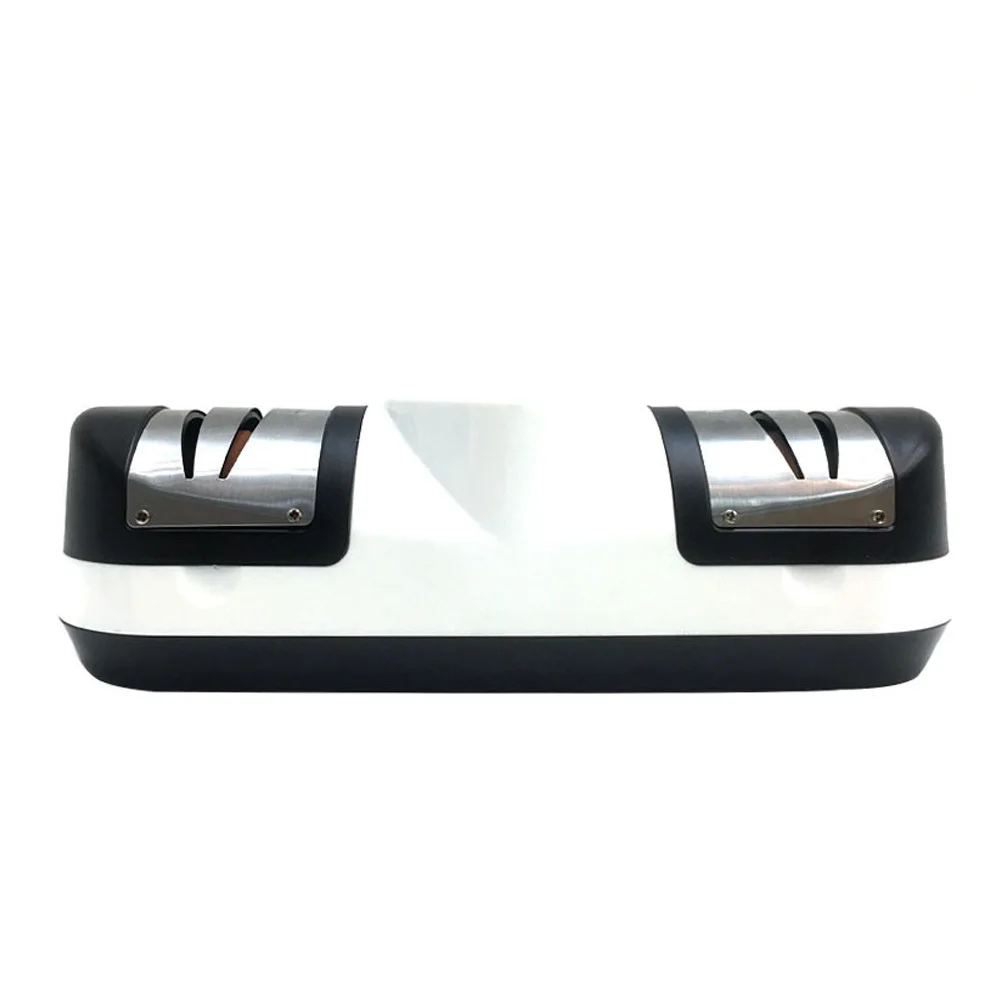 

Electric Knife Sharpener 3-Gear Adjustable Stainless Steel Kitchen Gadget Fast Sharpening Tool Home Professional Knives