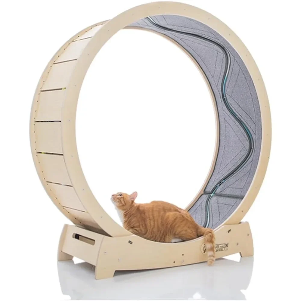 

Cat Treadmill, Exercise Wheel For Running, Spinning, Scratching, And Climbing For Indoor Cats, 47.2 Inch XL Size