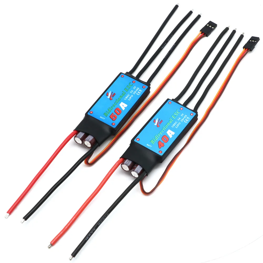 ZMR Bidirectional 12A/20A/30A/40A/50A/60A/80A 2-6S Brushless ESC 5V UBEC Output For RC Car/ Ships/ Underwater Thruster